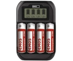 Baterija charger EMOS BCN-41D 4AA 2700