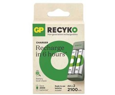 Įkroviklis GP Įkroviklis E221 + 2× AA ReCyko 2100mAh