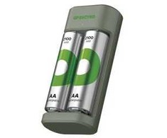 Įkroviklis GP Įkroviklis E221 + 2× AA ReCyko 2100mAh