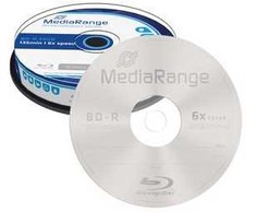 MediaRange BD-R 25 GB 6x10 vnt. (MR499)