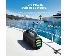 Anker Soundcore Boom 2 Pro tragbarer Bluetooth kolonėlė, Juodas, Kabellos, 140W, A3134A11