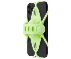 BONE Bike Tie Pro 4 - Luminous Žalias, bike holder for mobile phone 4.7-7.2"