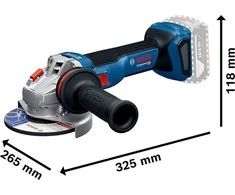 Bosch GWS 18V-11, 2x5.0Ah, GAL1880, LB