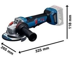 Bosch GWS18V-11PS, 125mm, 2x 5,0Ah, GAL 12V/18V-80; LB