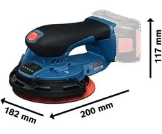 Ekscentrinis šlifuoklis Bosch GEX 18V-150-3 Professional; 18 V (be akumuliatoriaus ir pakrovėjo) + L-BOXX 162