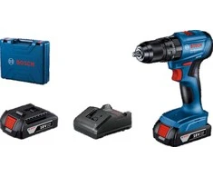 Bosch smūginis suktuvas gręžtuvas GSB 185-LI, 18V, 50Nm, 2x2.0Ah, lagaminas (06019K3100)