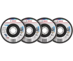 BOSCH Lobe grinding wheel set X451, 125 × 22,23 mm, G40; 60; 80; 120, T27, 15 pcs (2.608.626.166)