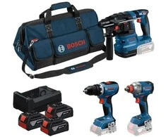 Bosch Rinkinys COMBI 18V GSR+GDX+GBH+3x5.0Ah+GAL