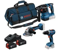 Bosch Rinkinys COMBI 18V GSR+GWS+GBH 2*4.0AH