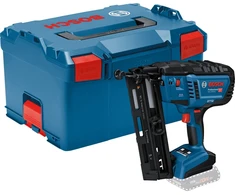 Bosch Akku-Holznagler GNH 18V-64-2 Professional be akumuliatoriaus ir kroviklio, 18Volt (blau/juodas, be Akku und Ladegerät, in L-BOXX)