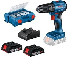 BOSCH Professional Cordless combination screwdriver GSB 185-LI 2x cordless + charger + accessories (0.615.990.N2P)
