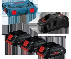 Bosch 18V 3x4,0Ah Gba Procore baterija + Gal 1880CV įkroviklis + L-BOXX 102 (B0615990L1R)