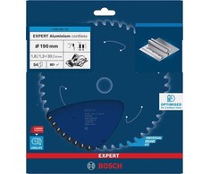 Bosch Expert for Aliuminio 190x30x1.8/1.3x54T
