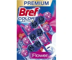 WC valiklis-gaiviklis BREF COLOR AKTIV FLOWER, 3×50 g