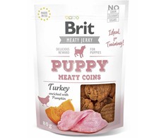 Brit Jerky Puppy Turkey Meaty Coins skanėstas 80g