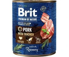 Brit Premium by Nature konservai šunims Pork with Trachea 800g