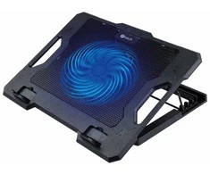 C-TECH aušinimo kilimėlis NTB CLP-S100, iki 17 colių, 1x 140 mm, 2x USB, mėlynas foninis apšvietimas