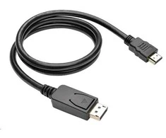 C-TECH laidas DisplayPort/HDMI, 1m, juodas