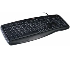 Klaviatūra C-TECH KB-107 USB Ergo, juodas