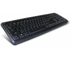 Klaviatūra C-TECH KB-102 PS/2 slim, juodas