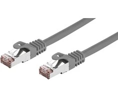 C-TECH kabelis patchcord Cat6, FTP, pilkas, 15m