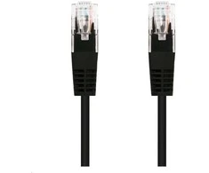 C-TECH patch cord Cat5e, UTP, juodas, 0,25m