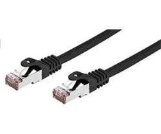 C-TECH kabelis patchcord Cat6, FTP, juodas, 0,25 m