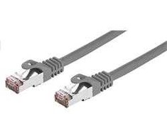 C-TECH kabelis patchcord Cat6, FTP, pilkas, 3m