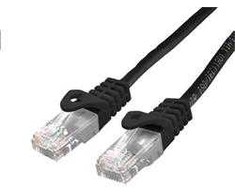 C-TECH kabelio sujungimo laidas Cat6, UTP, juodas, 0,25 m