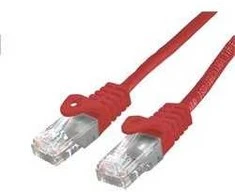 C-TECH kabelio pataisos laidas Cat6, UTP, raudonas, 0,5 m