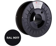 C-TECH Spausdinimo virvelė (gija) PREMIUM LINE, PETG, transportavimo juoda, RAL9017, 1.75mm, 1kg