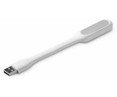 C-TECH USB nešiojamojo kompiuterio lempa UNL-04, lanksti, balta