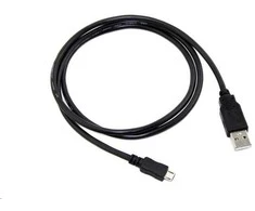 C-Tech USB laidas USB-A – microUSB 2 m juodas (CB-USB2M-20B)