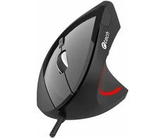 Pelė C-Tech C-TECH pelė VEM-09C vertikalus 6 przycisków juoda USB