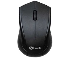 C-TECH pelė WLM-07, bezdrátová, 1200DPI, 3 tlačítka, USB nano receiver, juoda