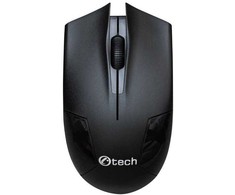 C-TECH pelė WLM-08, bezdrátová, 1200DPI, 3 tlačítka, USB nano receiver, juoda