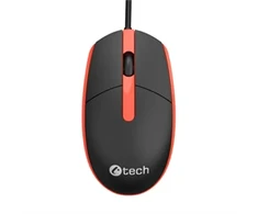Pelė C-TECH WM-10, juodas and red, USB
