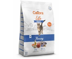 NOVIKO Animal Health s.r.o. Calibra Cat Life suaugusioms katėms skirtas sausas ėdalas su silke, 1,5kg.