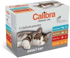 Kačių Maistas - CALIBRA Kačių Premium Suaugusiųjų Drėgnas Maistas 12x100g Be Grūdų