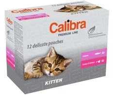 Kačių Maistas - CALIBRA Premium Kačiukų Maišeliai 12x100g Be Grūdų