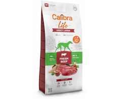 Šunų Maistas - CALIBRA Life Suaugusių Didelių Šunų Šviežia Jautiena 12kg Be Gluteno 25% Baltymų