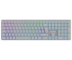 CANYON Belaidė klaviatūra HKB-W11 EN/CS RGB pilkas