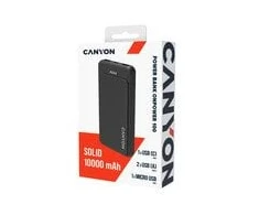 Powerbank Canyon OnPower 100 10000 mAh juoda