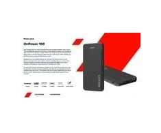 Powerbank Canyon OnPower 100 10000 mAh juoda