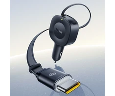 Baseus PrimeTrip VR2 30W ze zwijanym kablem USB-C - juoda