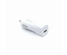 FIXED USB-C automobilinis įkroviklis, 18W, baltos spalvos