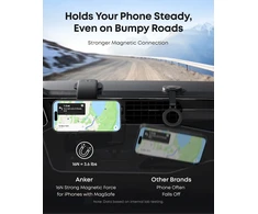 Car holder with magnet Anker MagGo for dashboard juodas