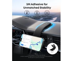 Car holder with magnet Anker MagGo for dashboard juodas