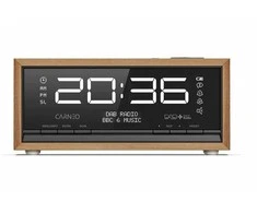 CARNEO C100, radijas DAB+, FM, BT, žadintuvas, OLED, medis