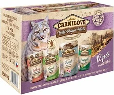 Drėgnas Kačių Maistas - Carni Love Wild Origin Filė 12x85g
